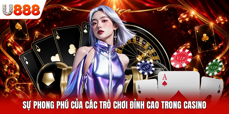 Sự phong phú của các trò chơi đỉnh cao trong casino